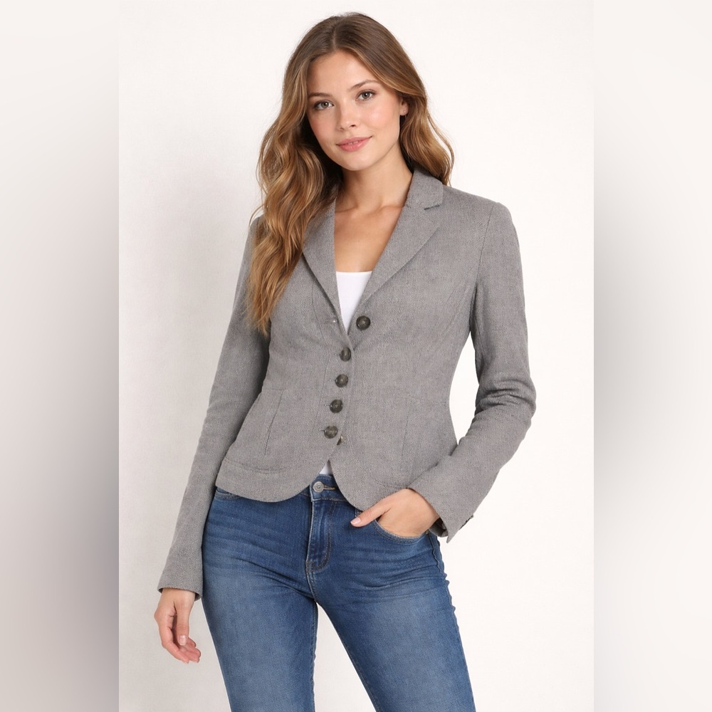 Converse One Star | Grey Cotton Blazer Jacket | Junior’s Small
